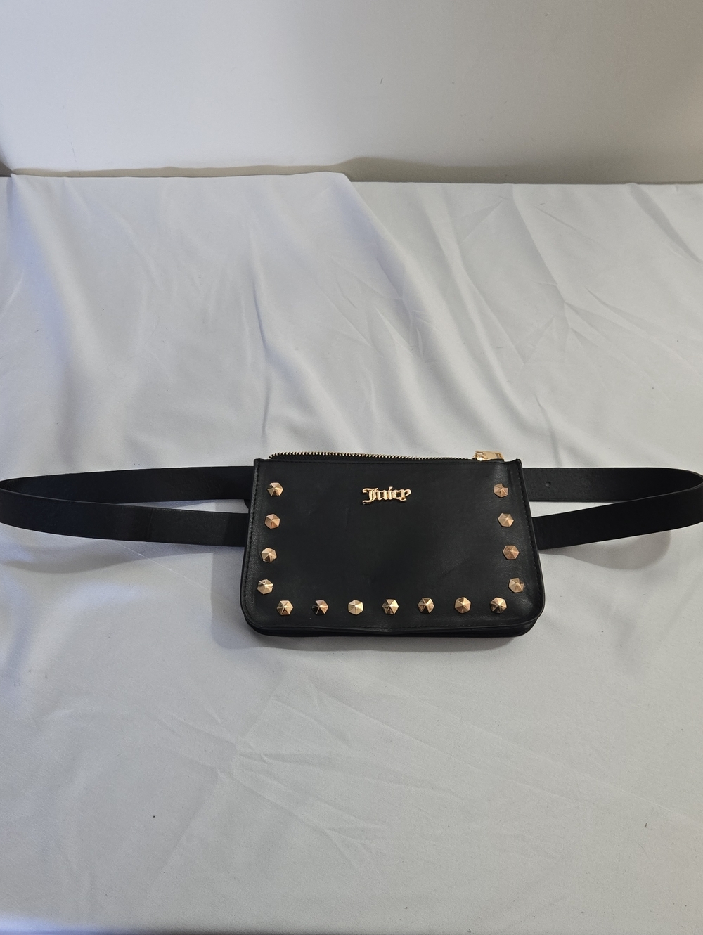 Juicy Couture Black Studded Belt Bag